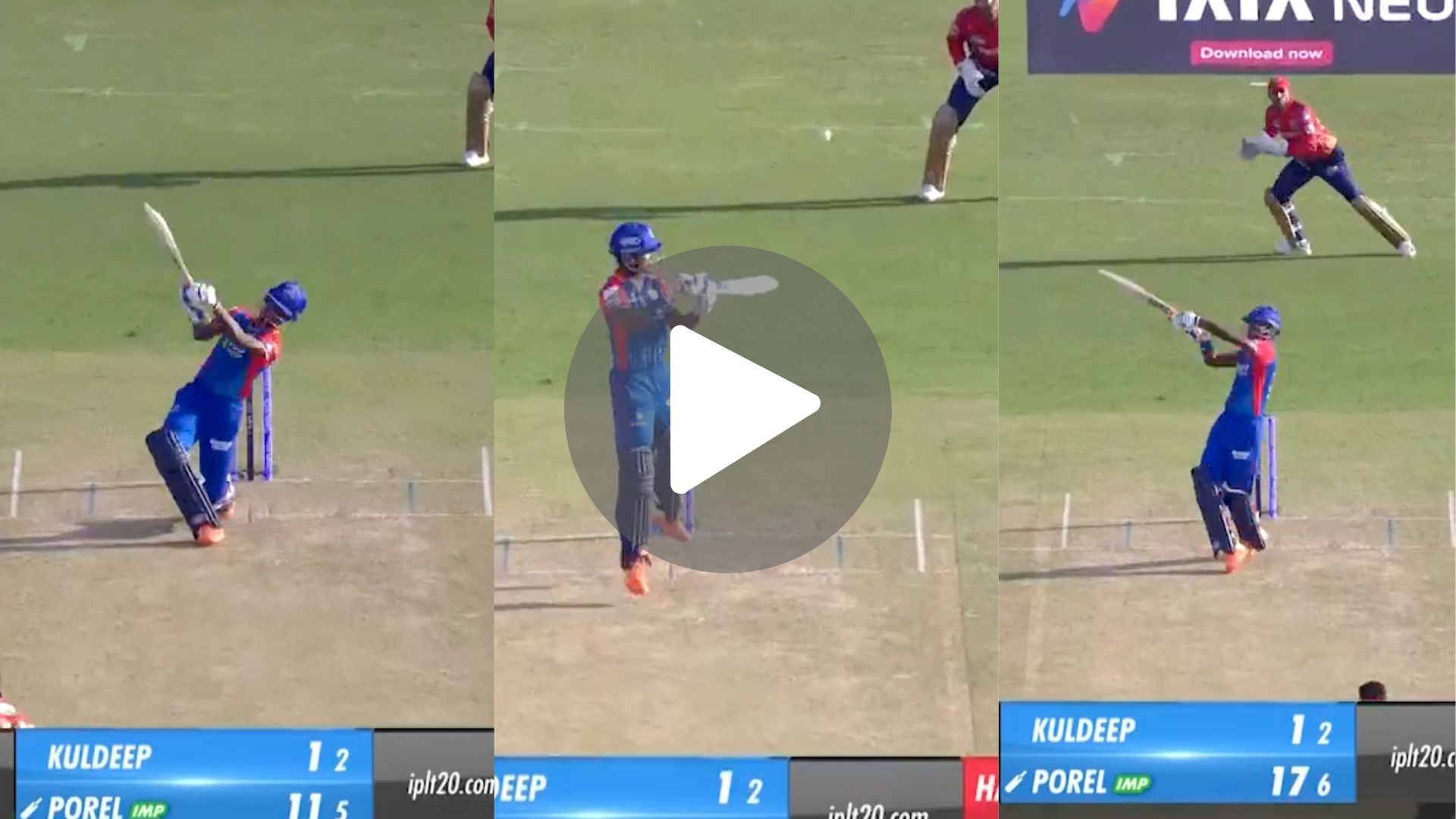 [Watch] 4,6,4,4,6! Abhishek Porel Thrashes Ex-RCB Boy In DC vs PBKS IPL 2024 Clash